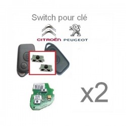 2 X Switchs pour télécommande Peugeot