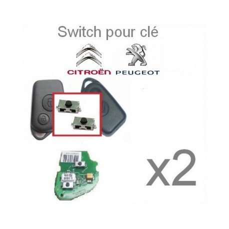 2 X Switchs pour télécommande Peugeot