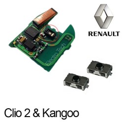 2 Switchs pour télécommande Clio 2, Kangoo