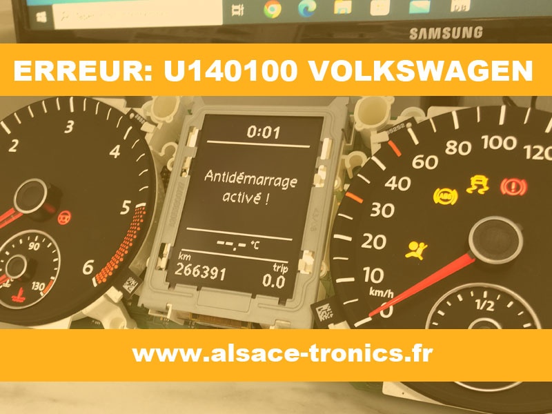 Code erreur défaut U140100 VW