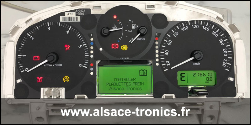 Test d’un compteur Range Rover Sport sur notre banc d’essais
